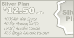 Silver Web Hosting from $12.50 per month - Order NOW !